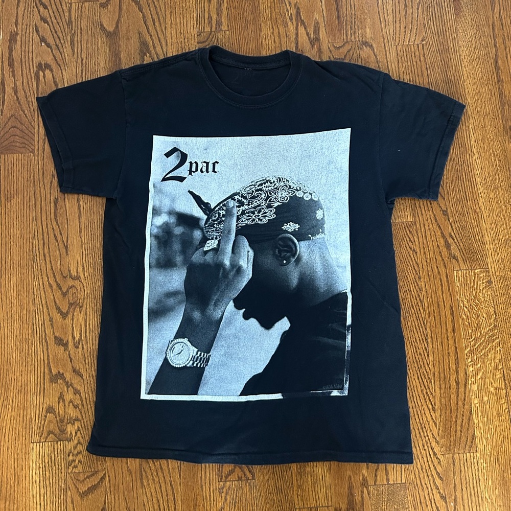 Black 2Pac Graphic T-Shirt